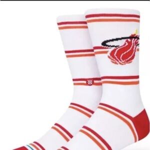 Miami Heat Stance NBA HWC Hardwood Classics Crew Socks Large Men 9-13